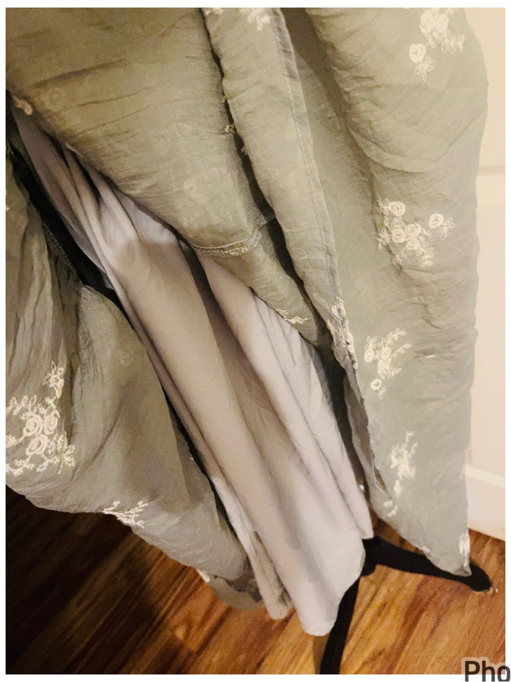 Boho Tiered Maxi Dress in Sage Green - Picture 7 of 12